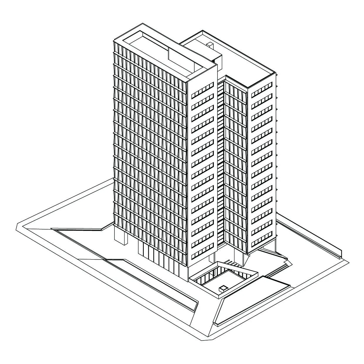 Figuras para colorear de edificios - Imagui