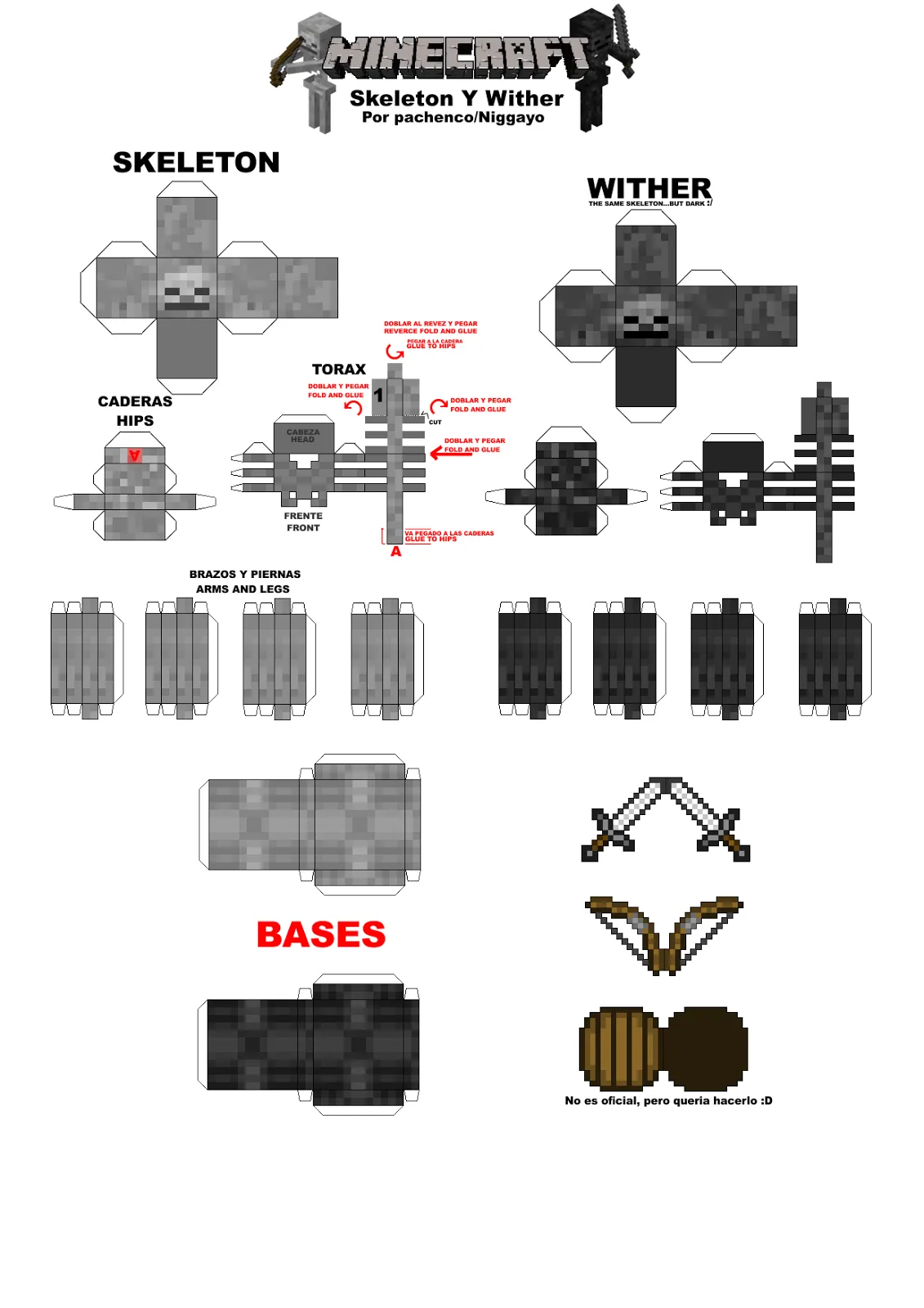 Editorial Risas: Dibujos para recortar y armar de Minecraft