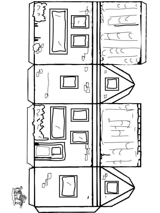 Maquetas de casas de papel - Imagui