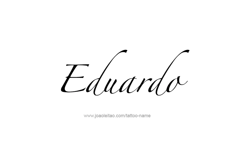 Eduardo Name Tattoo Designs | Name tattoos, Name tattoo designs, Tattoo  designs