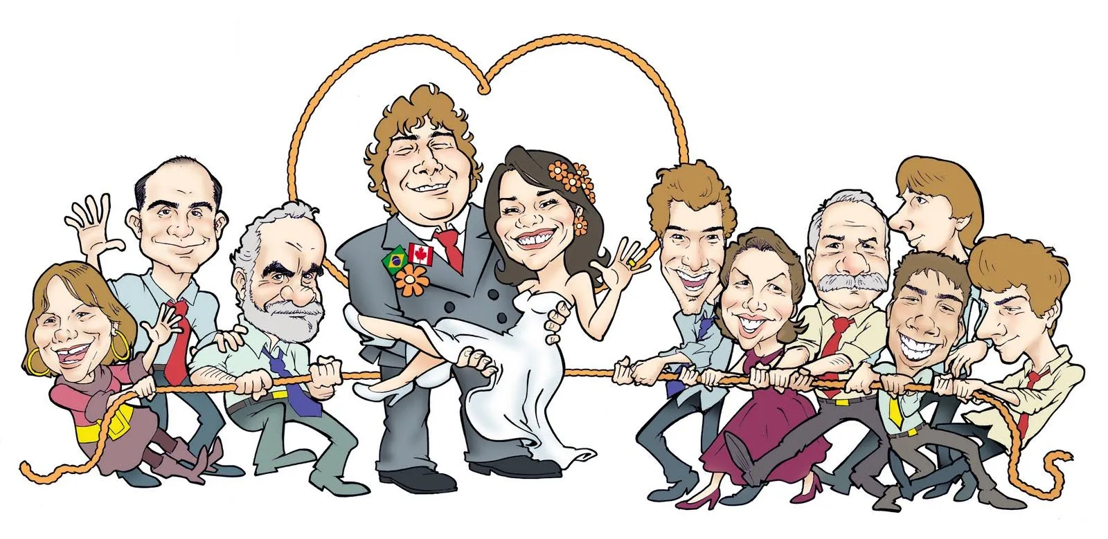 EduArte's: Caricatura para convite de casamento