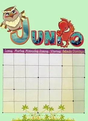 Educa Con Igualdad: Calendario del mes de junio