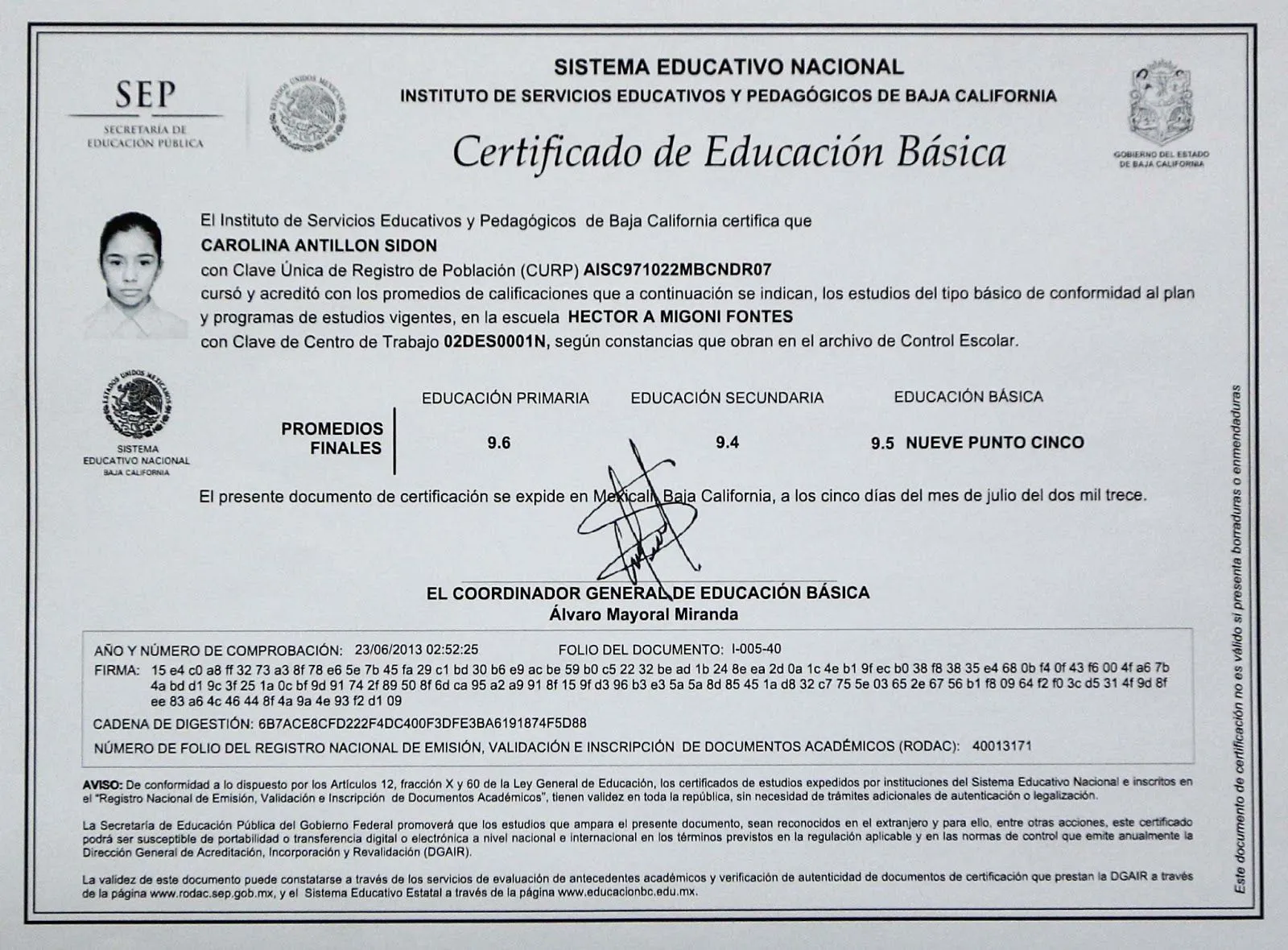 Educación BC: PRESENTA SEE CERTIFICADO DE EDUCACIÓN BÁSICA