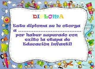 RECURSOS DE EDUCACION INFANTIL: DIPLOMAS PARA EDUCACION INFANTIL EN ...