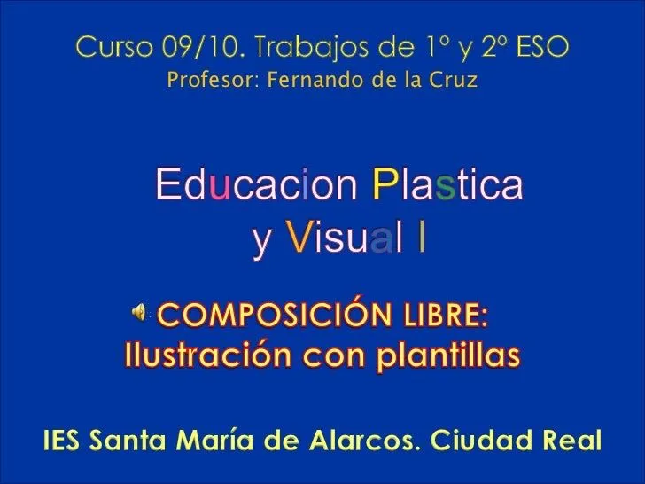 Educacion Plastica Y Visual I ComposicióN Con Instrumentos Dibujo