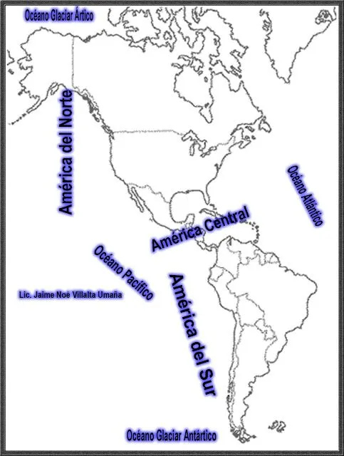 EDUCACIÓN: Posición geográfica de América