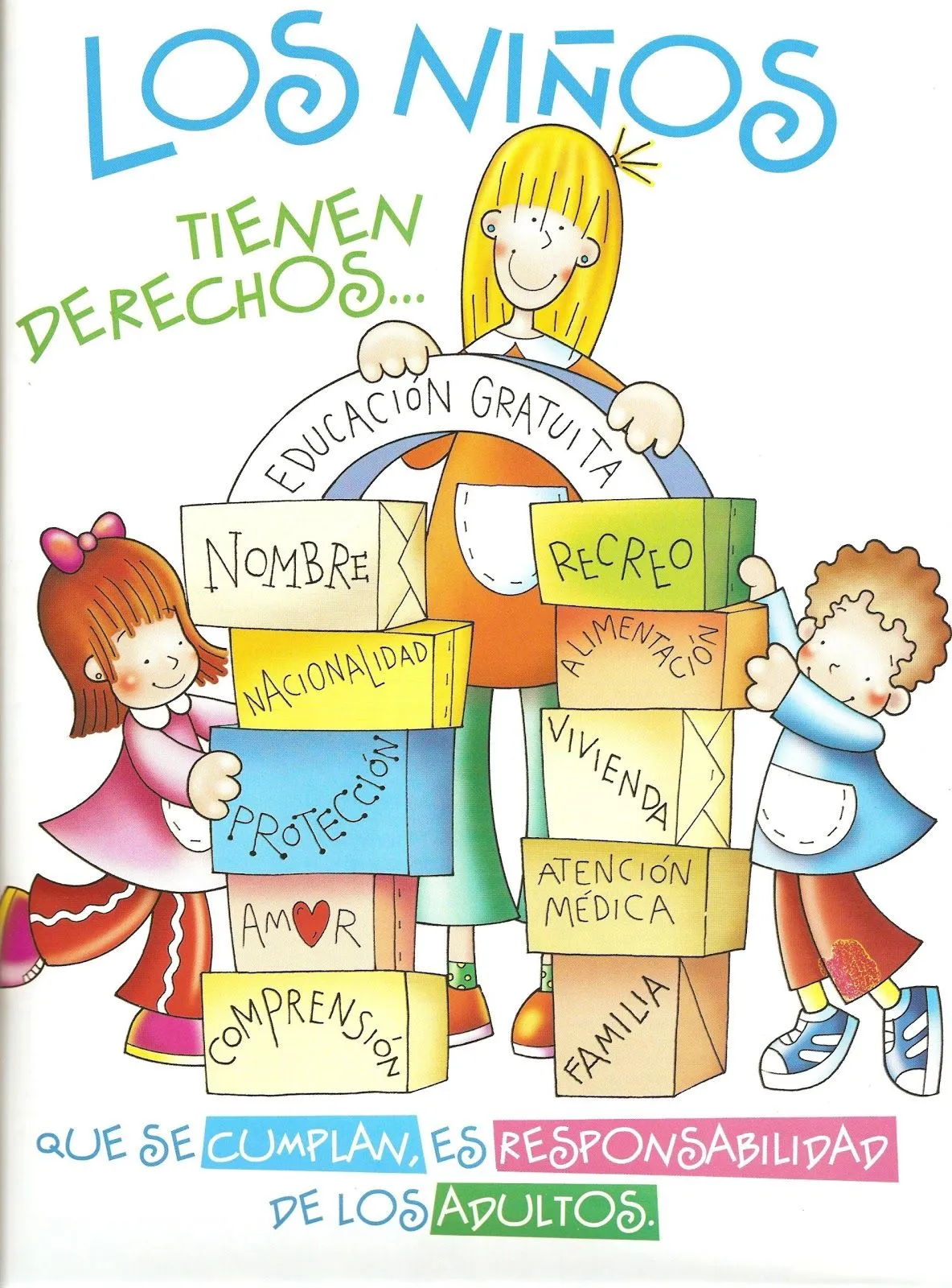 Educando en la Excelencia": DIBUJOS PARA COLOREAR LOS DERECHOS DE ...