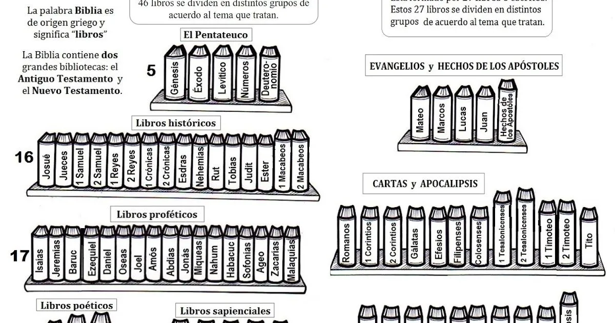 Educar con Jesús: Libros de la Biblia católica