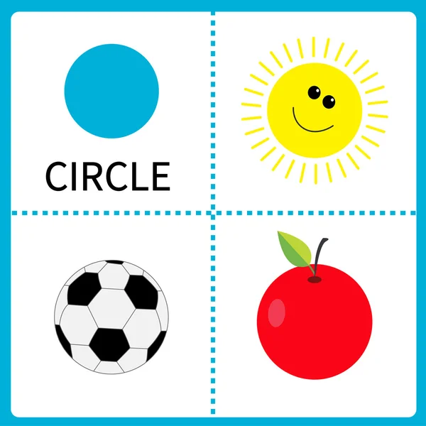 Educational cards for kids. — Vector stock © worldofvector #54452645