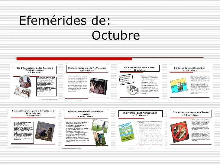 Efemérides de octubre