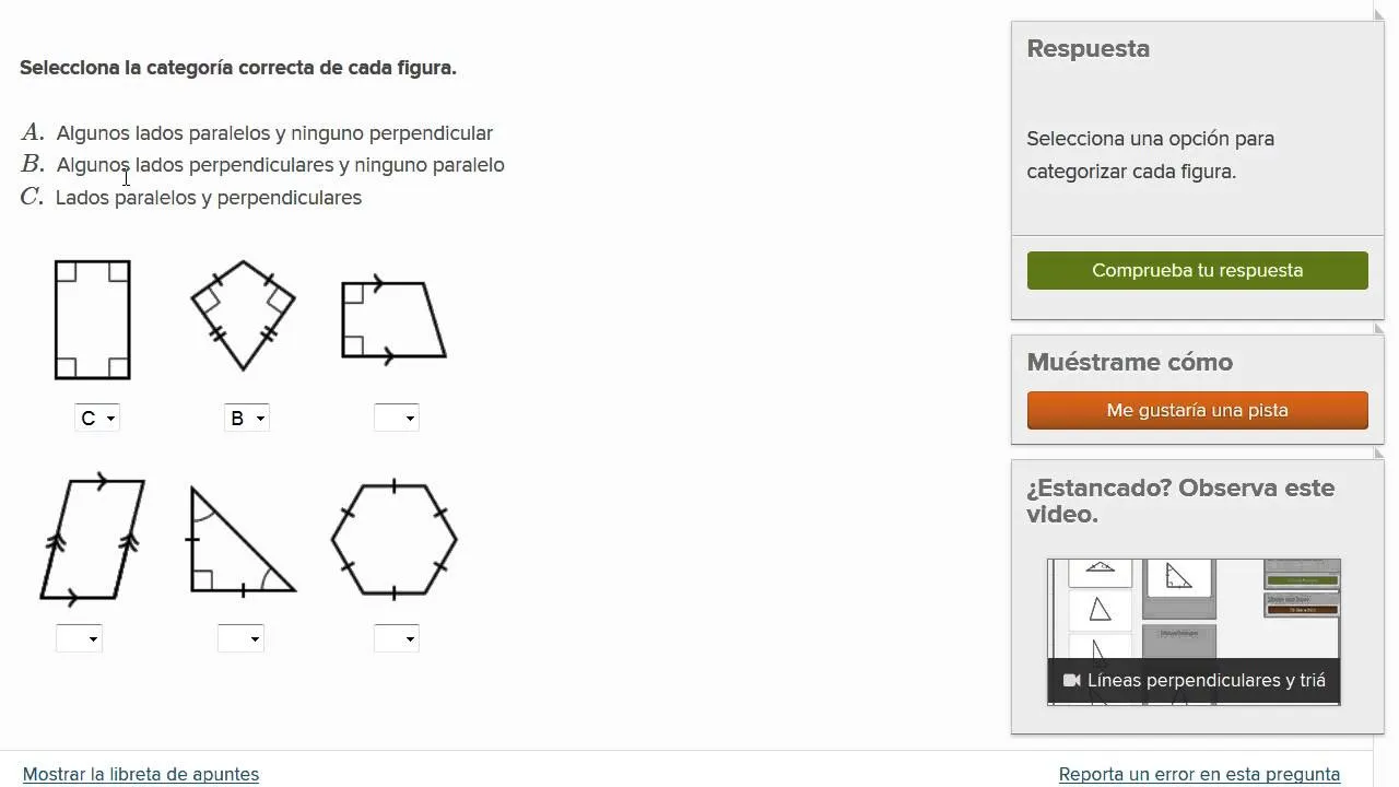 Ejemplos con lineas perpendiculares y figuras con lados paralelos y ángulos  rectos - YouTube