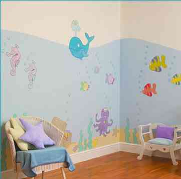 Ejemplos de murales para cuartos infantiles - Decoración de ...