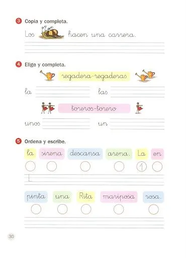 MAS EJERCICIOS PARA APRENDER LEER Y ESCRIBIR A PRIMARIA