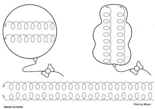 Ejercicios de grafomotricidad para imprimir - Imagui