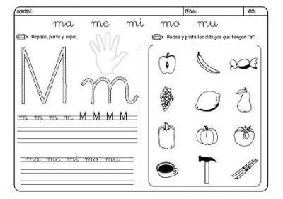 Ejercicios para lecto escritura - Imagui