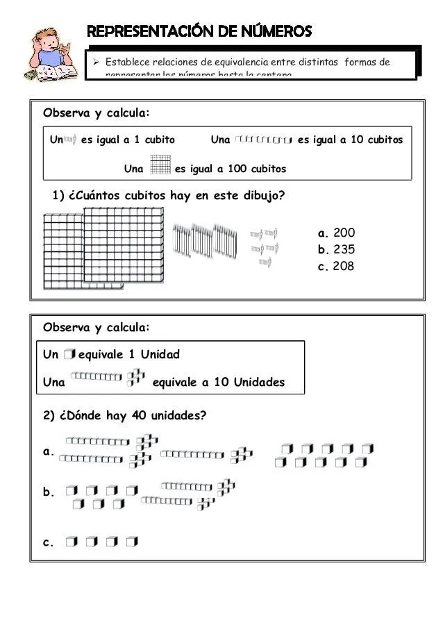 EJERCICIOS MATEMATICOS PARA 2° GRADO