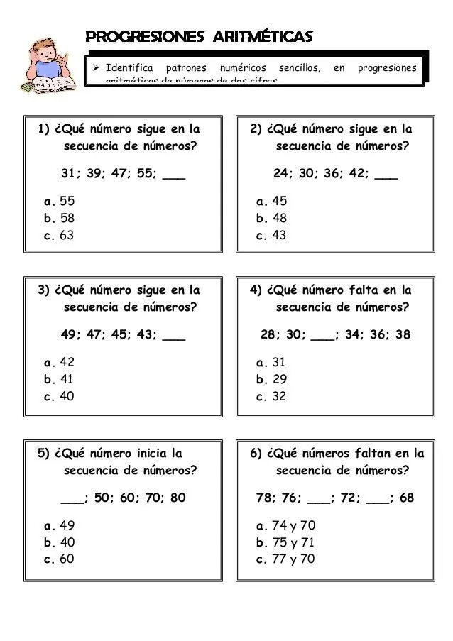 EJERCICIOS MATEMATICOS PARA 2° GRADO