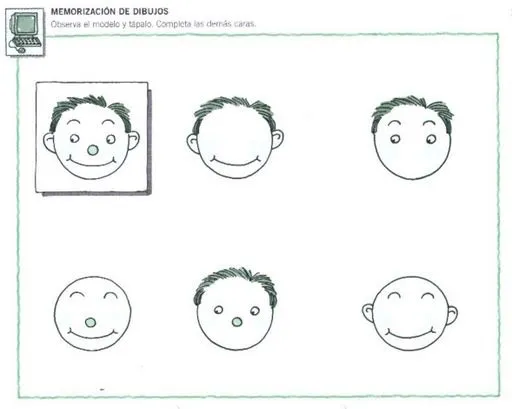 EJERCICIOS DE MEMORIA PARA NIÑOS - MEMORIZACIÓN DE DIBUJOS ...