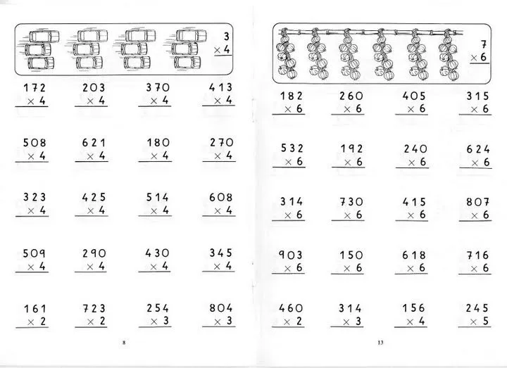 Ejercicios de multiplicacion para imprimir - Imagui