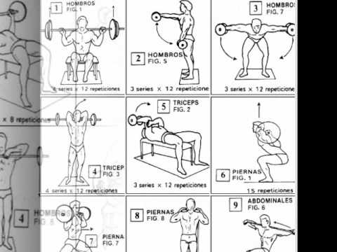 ejercicios de musculacion y abdominales - YouTube