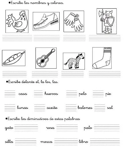 Ejercicios para imprimir de primaria - Imagui