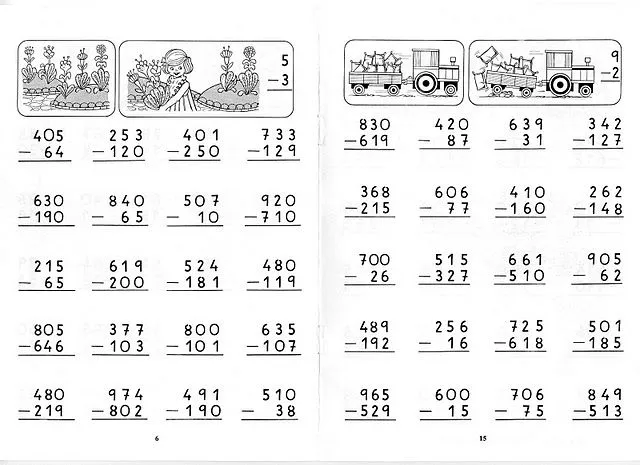 Ejercicios de sumas y restas llevando - Imagui