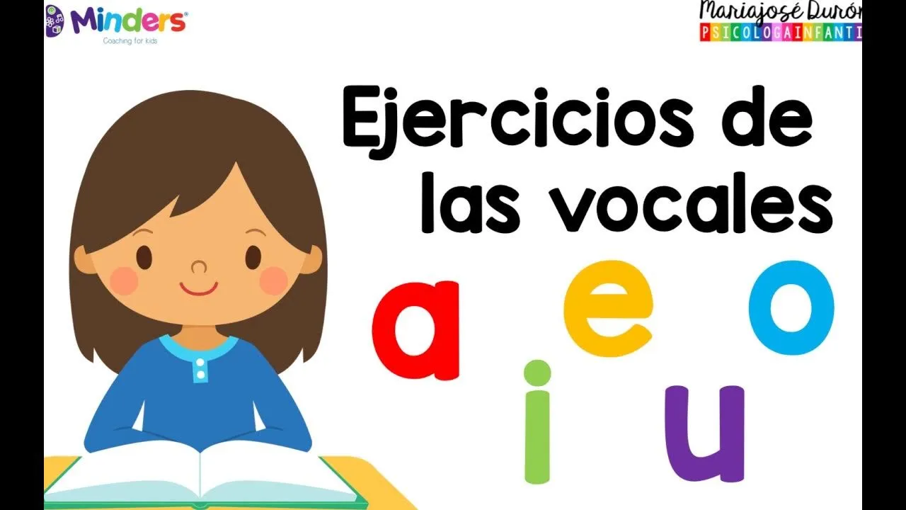 Ejercicios de las vocales - Aprendiendo a leer - Minders Psicología  Infantil - YouTube