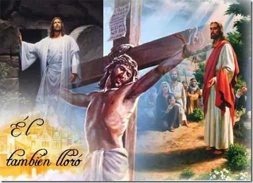 Él también lloró: Imágenes de Jesús crucificado