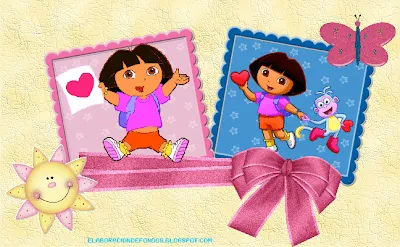 ELABORACION DE FONDOS PARA BLOG: DORA LA EXPLORADORA