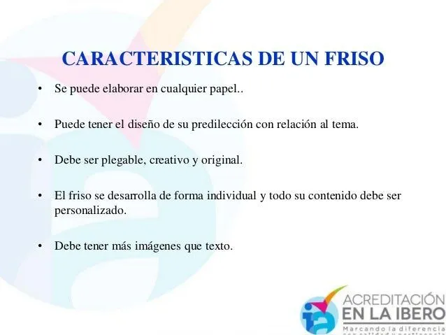 Elaboración de un friso