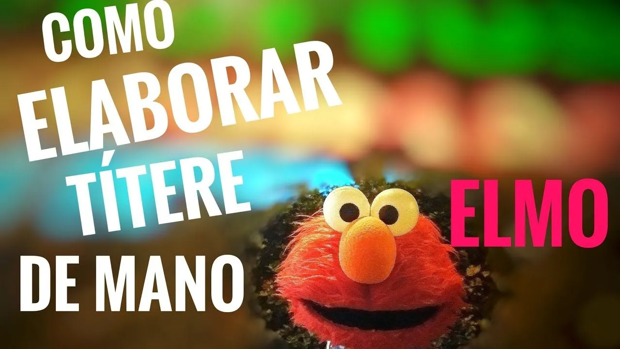 cómo elaborar a elmo títere de mano - YouTube