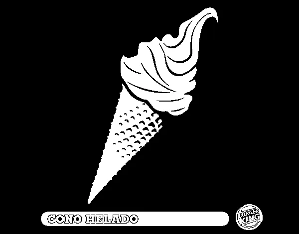 Dibujo de Cono helado para Colorear