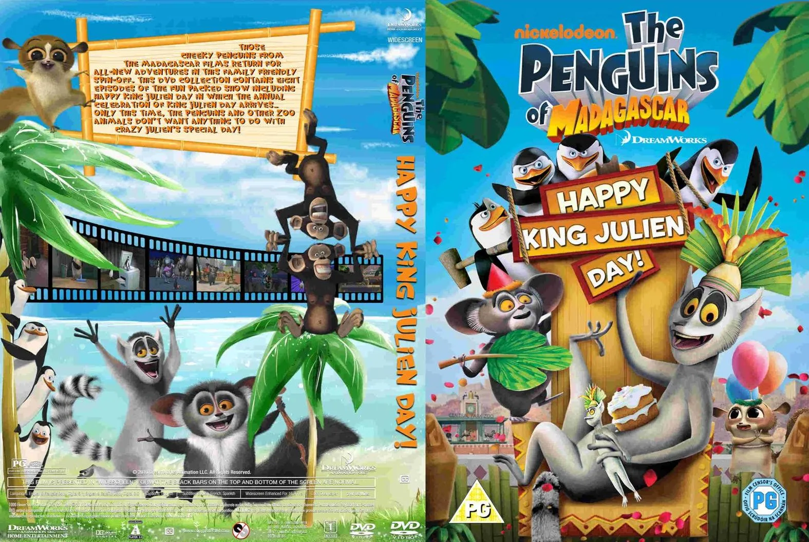 ELCINEENSUSMANOS: LOS PINGUINOS DE MADAGASCAR FELIZ DIA DEL REY JULIET ...