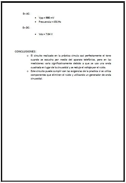 ELÉCTRICA-ELECTRÓNICA: modelo de informe