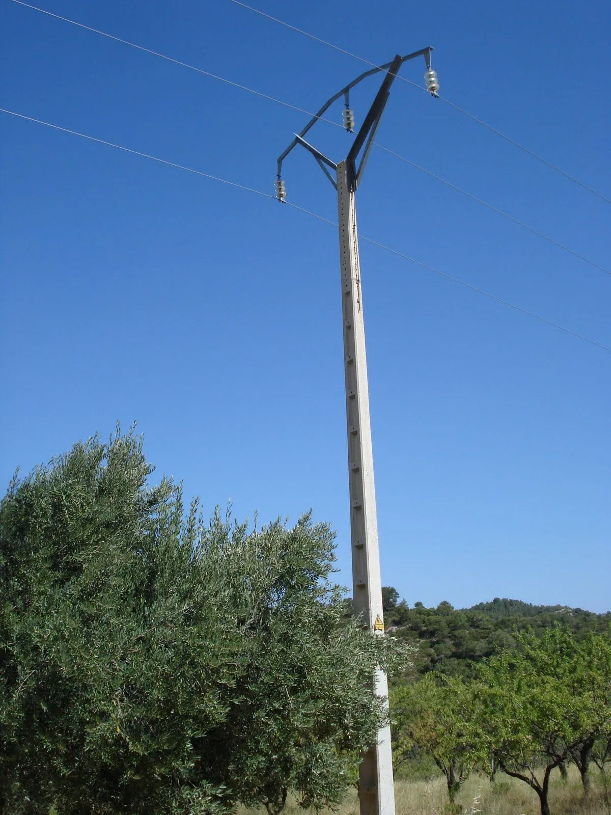 Electricidad/Electricitat: Postes de alta y baja tensión (