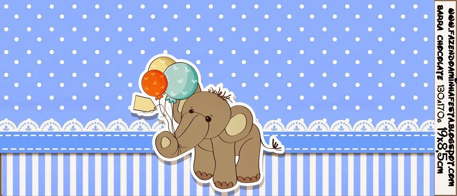 Elefante para Baby Shower: Etiquetas para Candy Bar para Imprimir ...