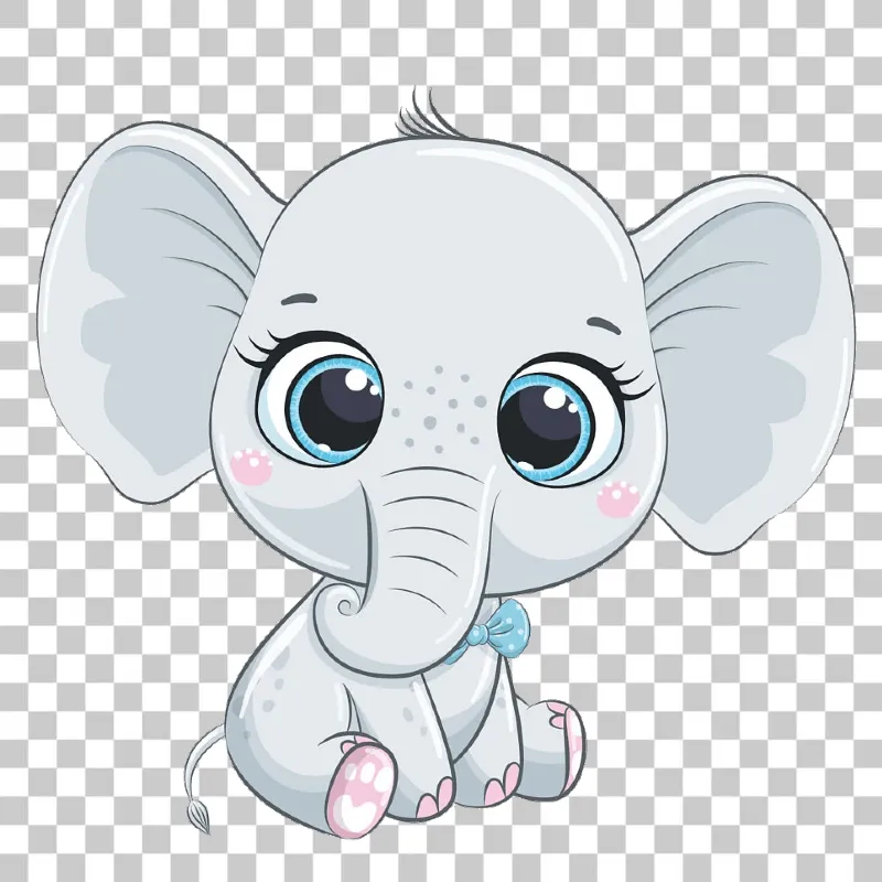 elefante bebe para baby shower png - El Taller de Hector