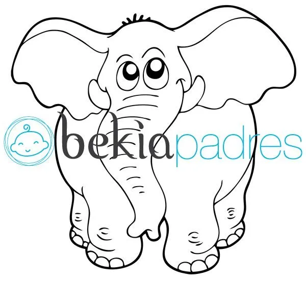Elefante: dibujo para colorear