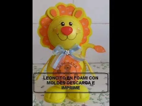 COMO HACER ELEFANTE FOFUCHO EN FOAMI O GOMA EVA CON MOLDE ...