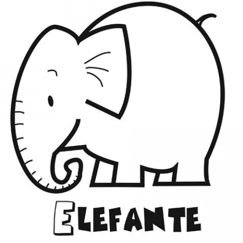 Dibujos de elefante bebés - Imagui