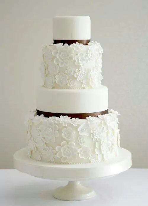 Elegante pastel para boda. | Pasteles. | Pinterest