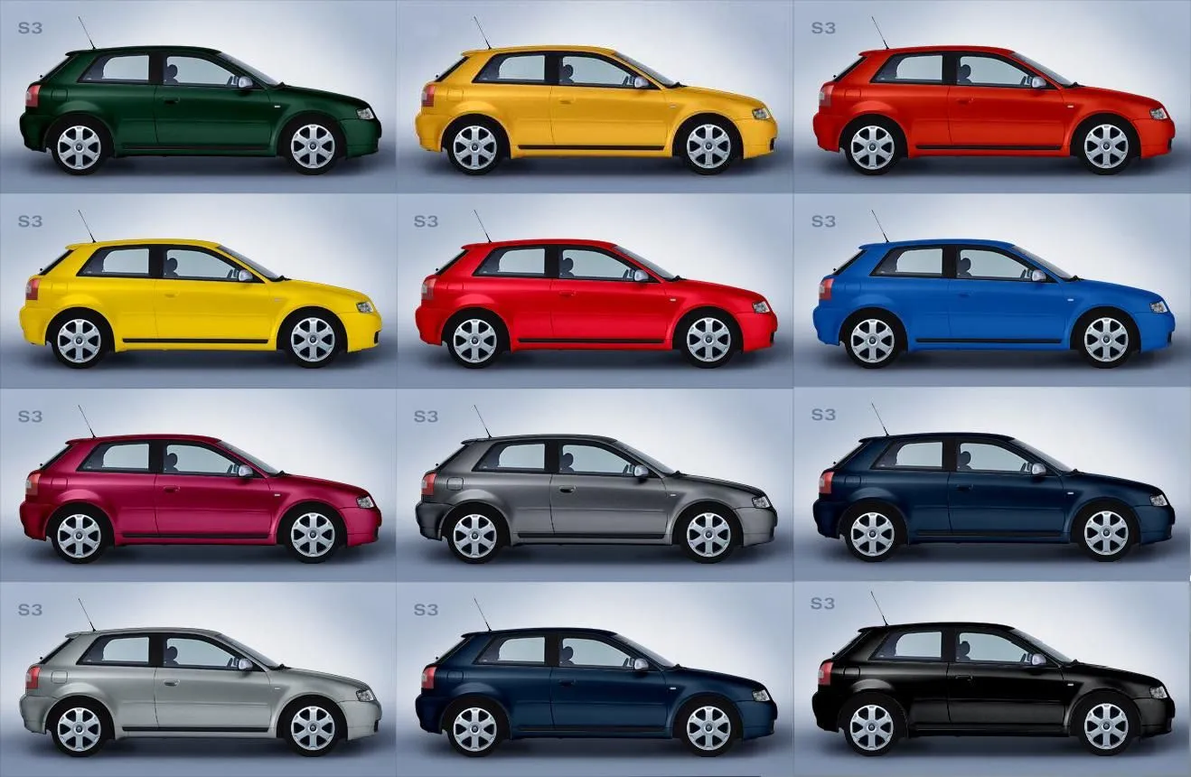 Elegir color para el automóvil