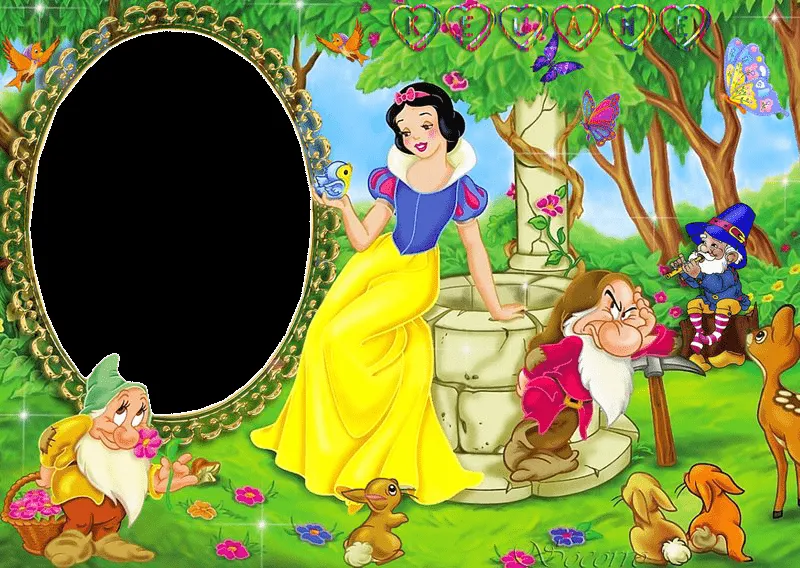 Elenice Arte em gifs molduras e fotos: MOLDURAS BRANCA DE NEVE