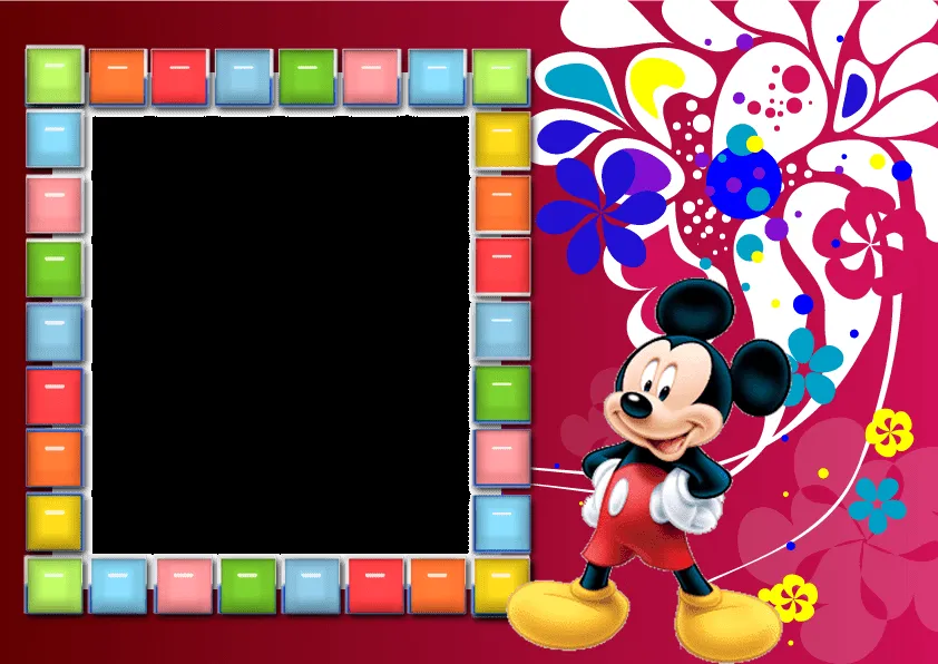 Elenice Arte em gifs molduras e fotos: MOLDURAS A TURMA DO MICKEY