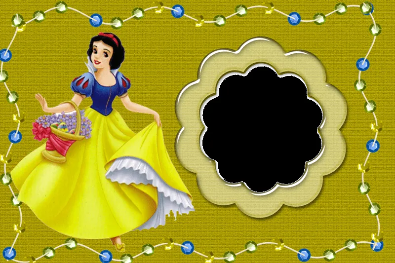 Elenice Arte em gifs molduras e fotos: MOLDURAS BRANCA DE NEVE