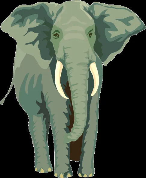 Elephant clip art Free Vector / 4Vector