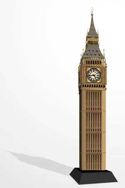 Elizabeth Tower Big Ben design vector - Free Vector free download