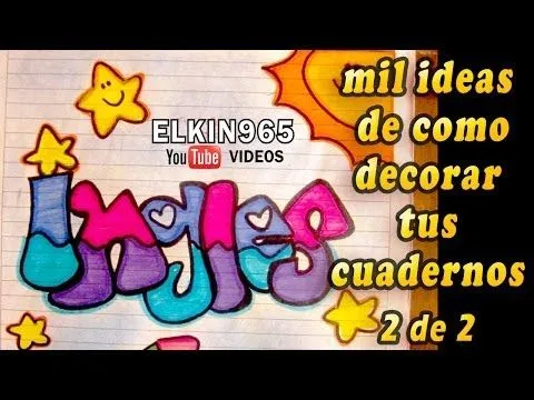 Elkin creaciones: como decorar tus cuadernos mil formas 2 de 2