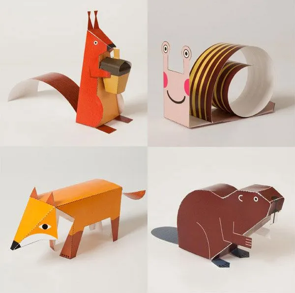 Embarazo, parto, bebés y niños | Animales de papel de Hartia Toys