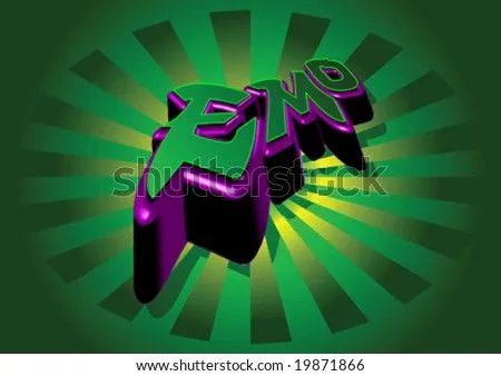 Emo 3d Graffiti. Stock Vector 19871866 : Shutterstock